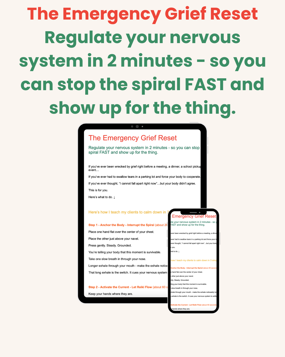 Emergency Grief Reset Opt-in Form